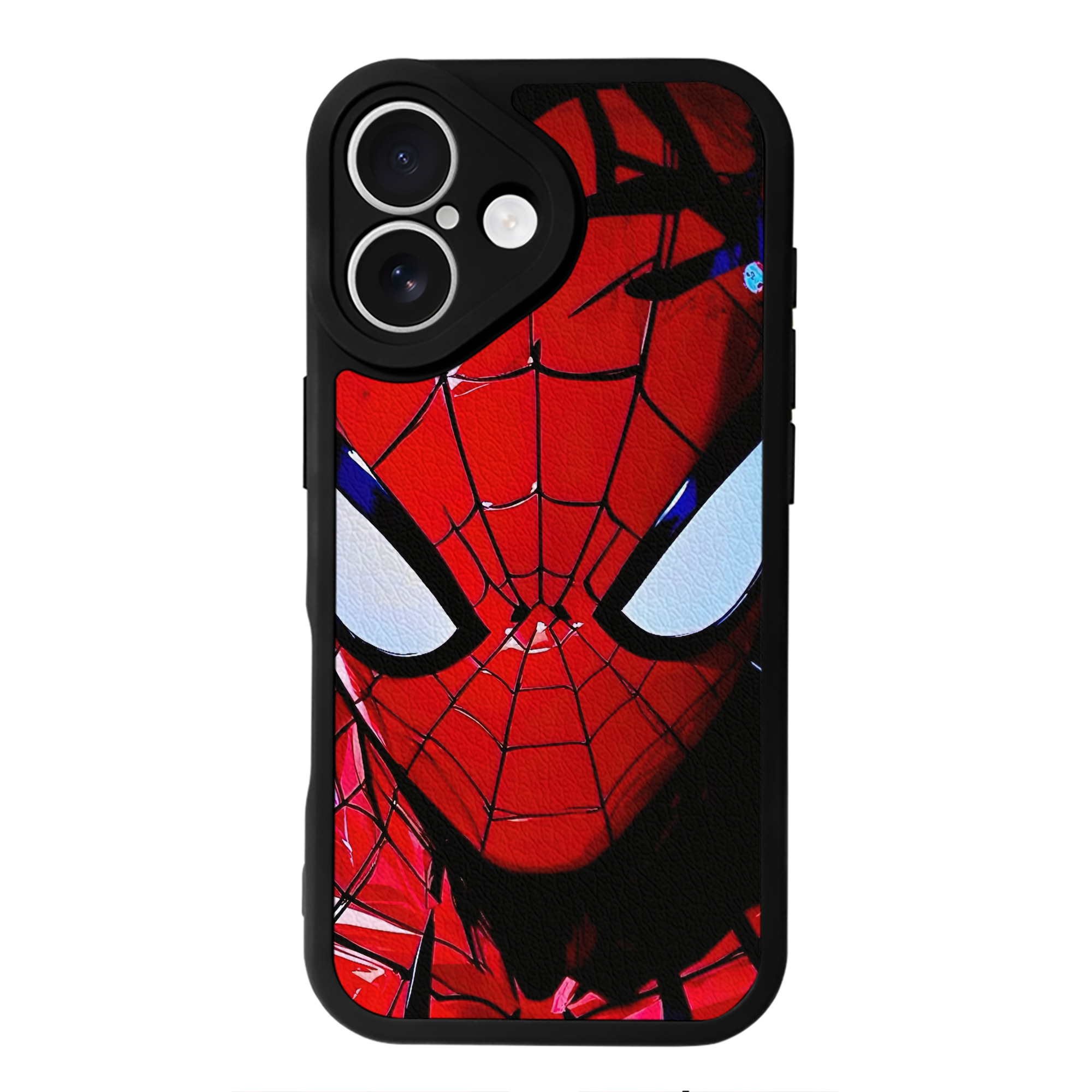 Spider Man スパイダーマン 【iPhone 16シリーズ対応】シリコンスマホケース（レザー調） 材質：シリコン